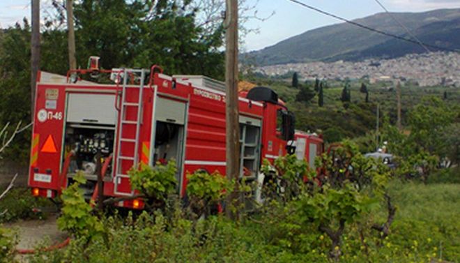 Πυρκαγιά σε εξέλιξη στη Νεμέα