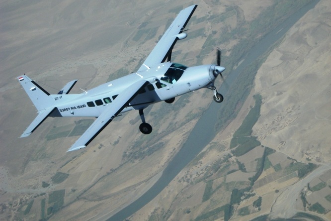 Προσβολή στόχων της ISIS μέσα από ένα Cessna 208 Caravan (Βίντεο)