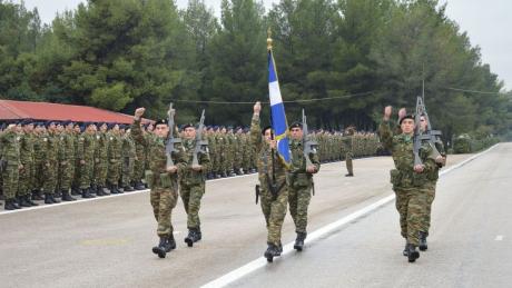 Ορκωμοσία νεοσύλλεκτων οπλιτών στο ΚΕΤΘ [εικόνες]