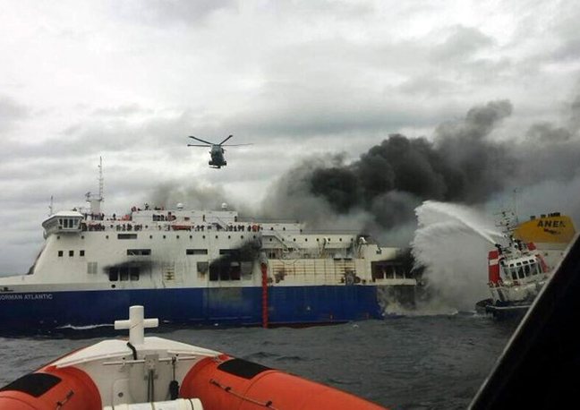 Φωτογραφίες από το Norman Atlantic (εικόνες)