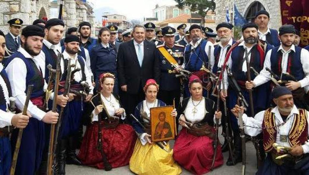 Στην Αρεόπολη της Μάνης ο Πάνος Καμμένος για τα 194 χρόνια της επανάστασης [εικόνες]