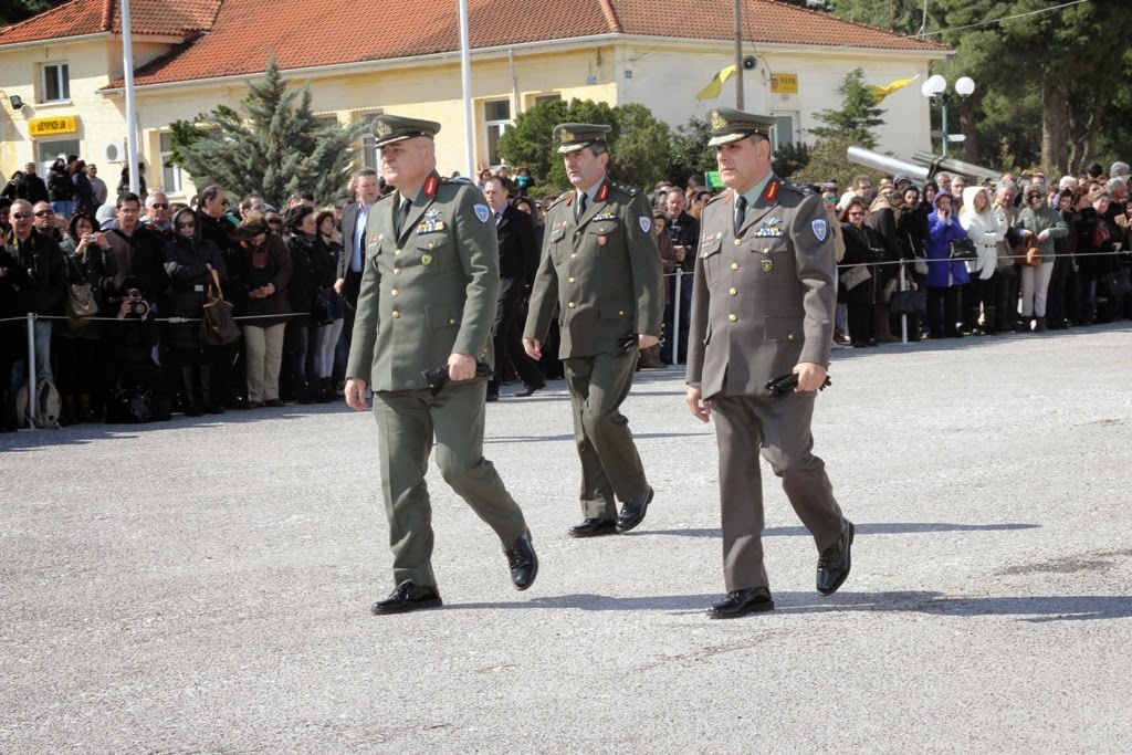 Τελετή Ορκωμοσίας Νεοσύλλεκτων στο Κέντρο Εκπαίδευσης Πυροβολικού στη Θήβα