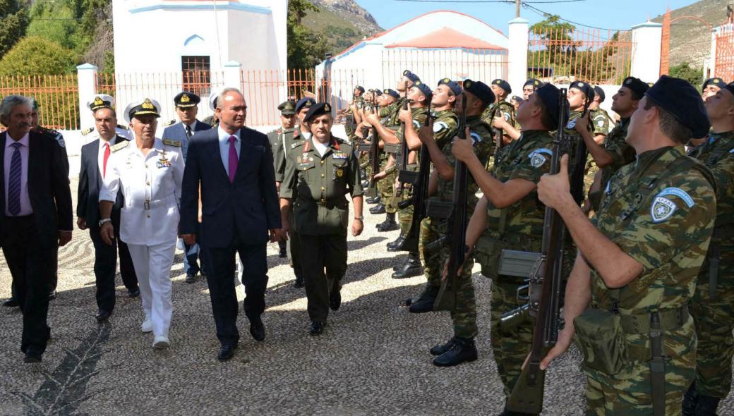 Ξαφνική επιθεώρηση μονάδων στο “καυτό” τρίγωνο Ρω-Μεγίστης-Στρογγύλης από τον υπηρεσιακό ΥΕΘΑ Ι.Γιάγκο (εικόνες)