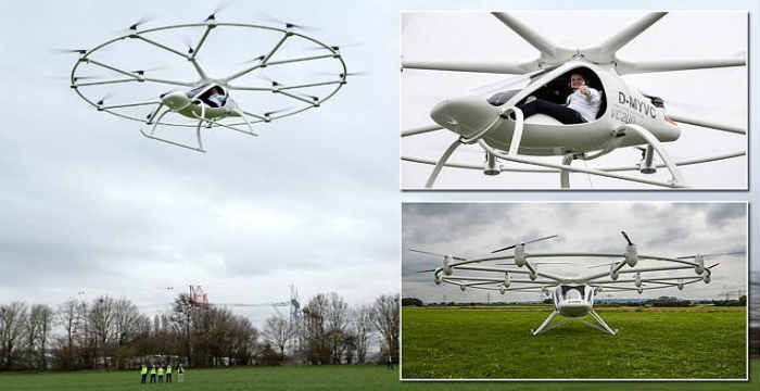 Δείτε την πρώτη επανδρωμένη πτήση του Volocopter (βίντεο)