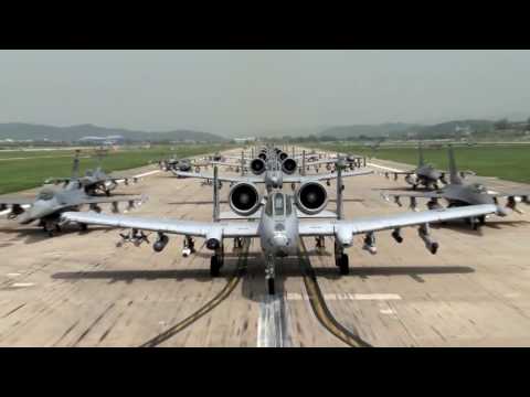 A-10 Thunderbolt II και F-16 σε μαζικό Elephant Walk στη Ν.Κορέα [βίντεο]