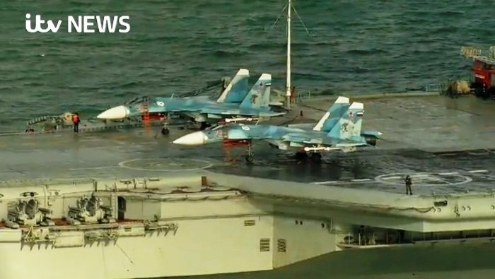 Su-33 ενώ απονηώνεται από το “Admiral Kuznetsov” (βίντεο)