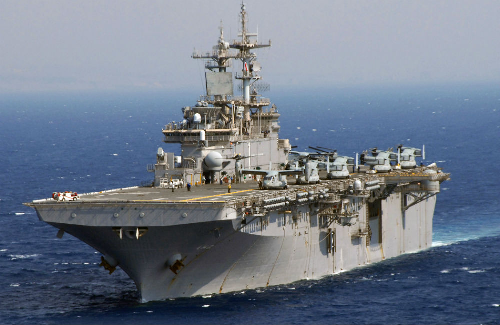 Στη Σούδα το Αμερικανικό ελικοπτεροφόρο USS WASP (φωτό, βίντεο)