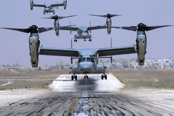 Οι Αμερικανοί βομβάρδισαν MV-22 Osprey σην Υεμένη για να μην πέσει σε λάθος χέρια