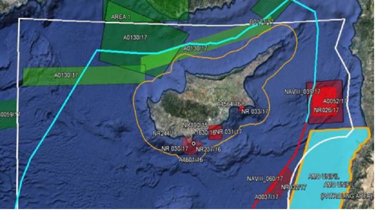 Πρωτοφανείς αντιδράσεις της Τουρκίας επειδή η Ρωσία αναγνωρίζει το FIR Λευκωσίας (χάρτης)