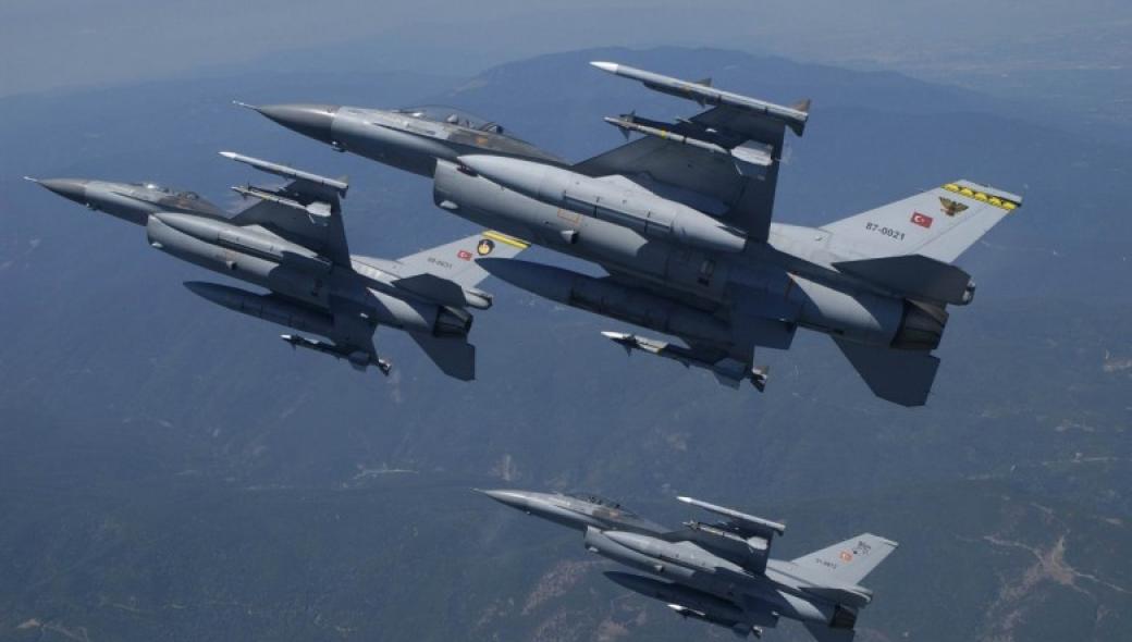 Υπέρπτηση τεσσάρων τουρκικών F-16 πάνω από τους Καλογήρους