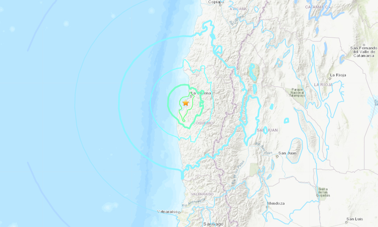 Ισχυρός σεισμός 6,7 Ρίχτερ στη Χιλή