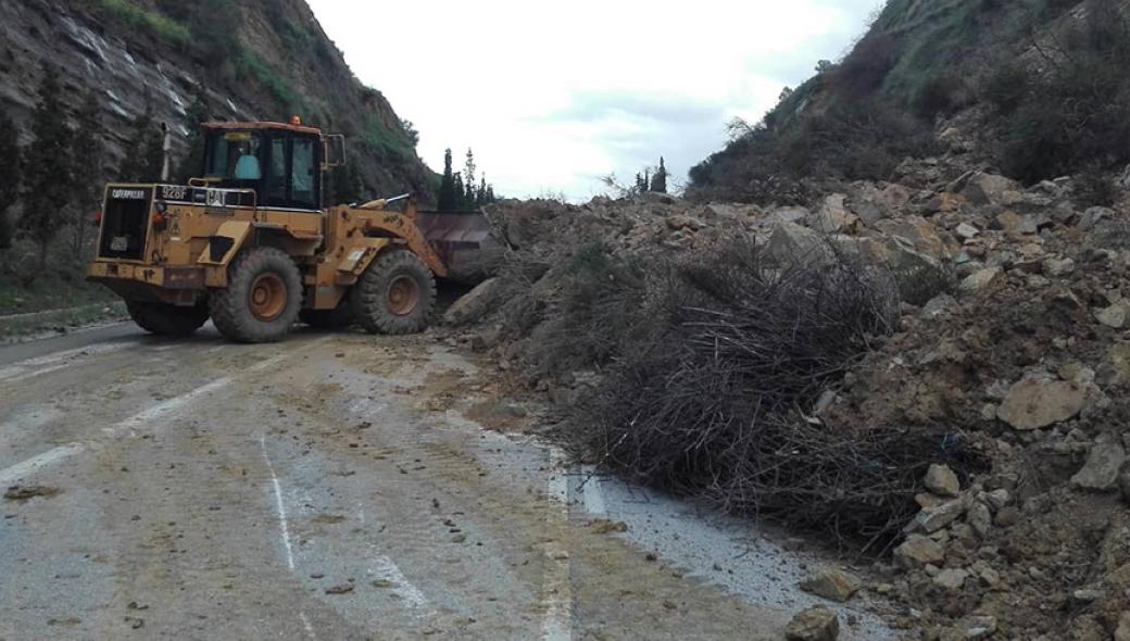 Χανιά: Κλειστός δρόμος λόγω κατολίσθησης – Πολλά τα προβλήματα από την κακοκαιρία