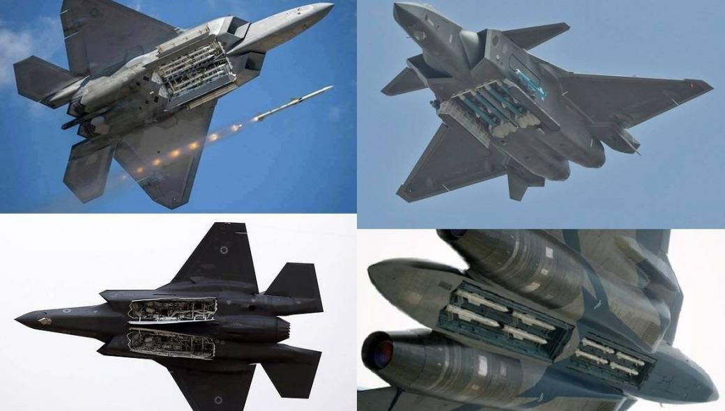 Su-57: Αυτή είναι η αποθήκη μεταφοράς οπλισμού σε σχέση με τα άλλα μαχητικά 5ης γενιάς