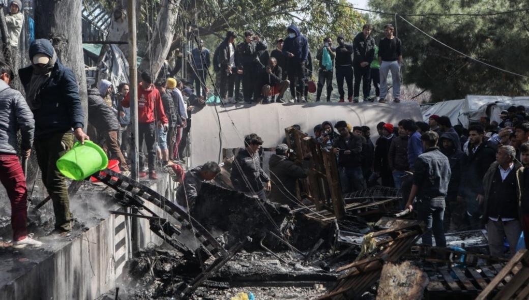 Νέα φωτιά στη Μόρια – Κάηκαν σκηνές