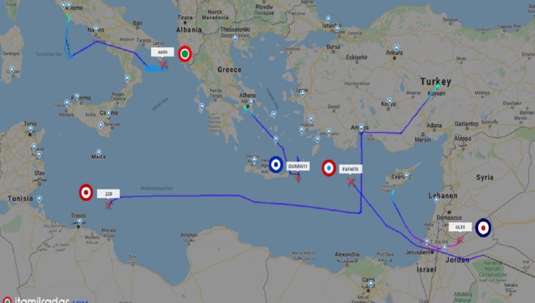 Εναέριος συνωστισμός στην Αν.Μεσόγειο: Μεταφορικά, ιπτάμενα τάνκερ και AWACS