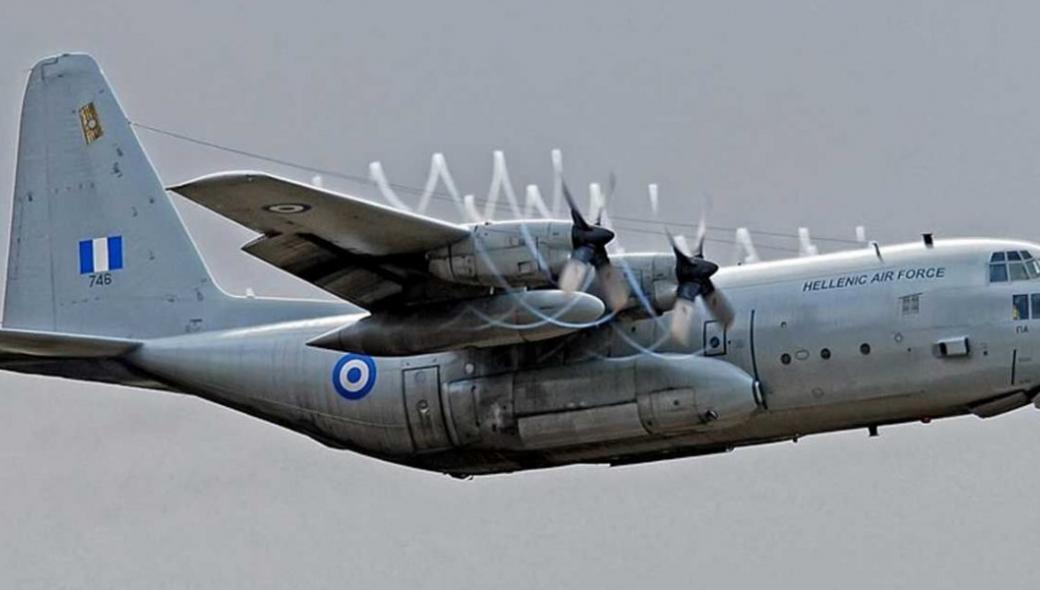 C-130H της ΠΑ πάνω από την Τουρκία με προορισμό την Αρμενία